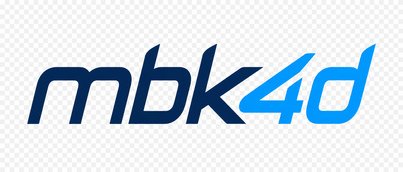 Logo mbk4d berwarna neon ungu
